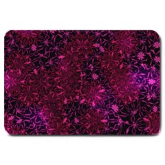 Retro Flower Pattern Design Batik Large Doormat 