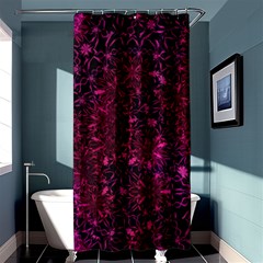 Retro Flower Pattern Design Batik Shower Curtain 36  X 72  (stall) 