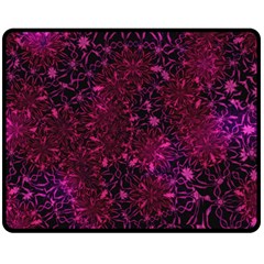 Retro Flower Pattern Design Batik Double Sided Fleece Blanket (medium) 