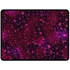 Retro Flower Pattern Design Batik Double Sided Fleece Blanket (large) 