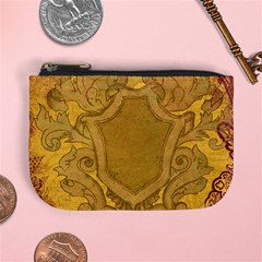 Vintage Scrapbook Old Ancient Retro Pattern Mini Coin Purses by Simbadda