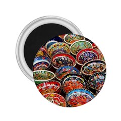 Art Background Bowl Ceramic Color 2 25  Magnets by Simbadda