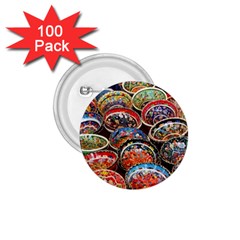 Art Background Bowl Ceramic Color 1 75  Buttons (100 Pack)  by Simbadda