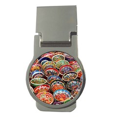 Art Background Bowl Ceramic Color Money Clips (round)  by Simbadda