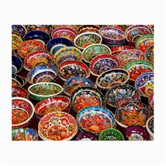 Art Background Bowl Ceramic Color Small Glasses Cloth (2-side) by Simbadda