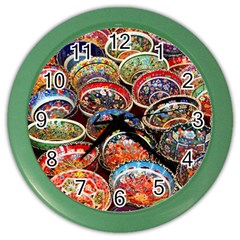 Art Background Bowl Ceramic Color Color Wall Clocks by Simbadda