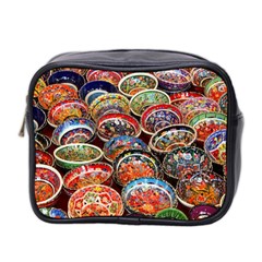 Art Background Bowl Ceramic Color Mini Toiletries Bag 2-side by Simbadda