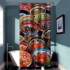 Art Background Bowl Ceramic Color Shower Curtain 36  X 72  (stall) 