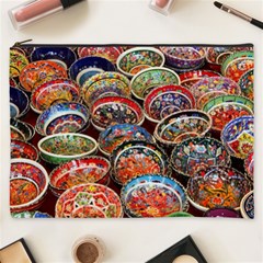 Art Background Bowl Ceramic Color Cosmetic Bag (xxxl)  by Simbadda