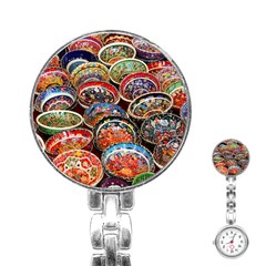 Art Background Bowl Ceramic Color Stainless Steel Nurses Watch