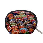 Art Background Bowl Ceramic Color Accessory Pouches (Small)  Back