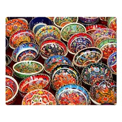 Art Background Bowl Ceramic Color Double Sided Flano Blanket (large) 