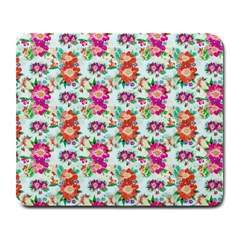 Floral Flower Pattern Seamless Large Mousepads