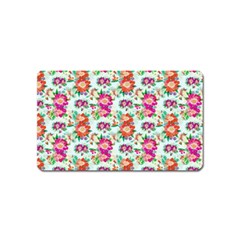 Floral Flower Pattern Seamless Magnet (name Card) by Simbadda