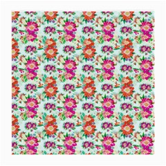 Floral Flower Pattern Seamless Medium Glasses Cloth (2-side) by Simbadda