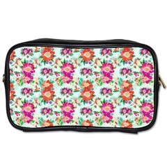 Floral Flower Pattern Seamless Toiletries Bags by Simbadda