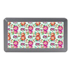 Floral Flower Pattern Seamless Memory Card Reader (mini) by Simbadda