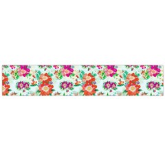 Floral Flower Pattern Seamless Flano Scarf (large) by Simbadda