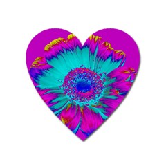 Retro Colorful Decoration Texture Heart Magnet