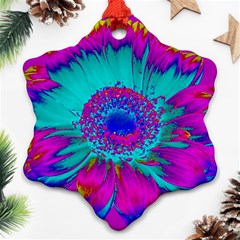 Retro Colorful Decoration Texture Snowflake Ornament (two Sides)