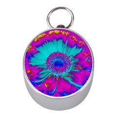 Retro Colorful Decoration Texture Mini Silver Compasses