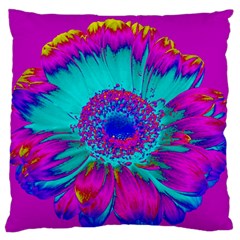 Retro Colorful Decoration Texture Large Flano Cushion Case (one Side)