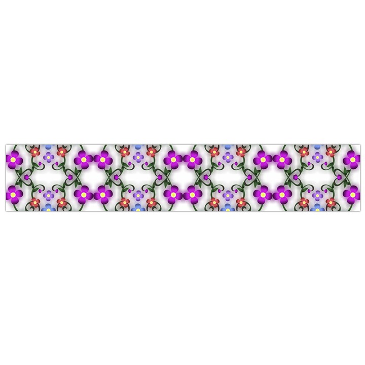 Floral Ornament Baby Girl Design Flano Scarf (Large)