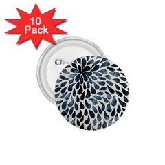 Abstract Flower Petals Floral 1 75  Buttons (10 Pack)