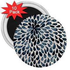 Abstract Flower Petals Floral 3  Magnets (10 Pack) 