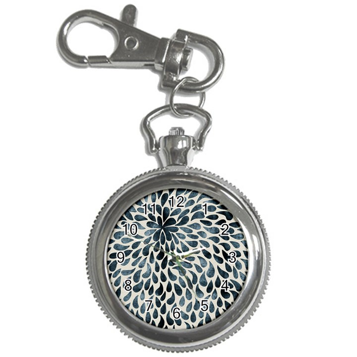 Abstract Flower Petals Floral Key Chain Watches