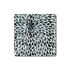 Abstract Flower Petals Floral Square Magnet by Simbadda