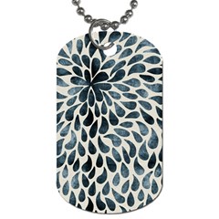 Abstract Flower Petals Floral Dog Tag (one Side)