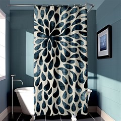 Abstract Flower Petals Floral Shower Curtain 36  X 72  (stall)  by Simbadda