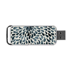 Abstract Flower Petals Floral Portable Usb Flash (one Side)