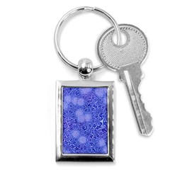 Retro Flower Pattern Design Batik Key Chains (rectangle)  by Simbadda