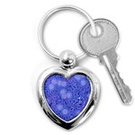 Retro Flower Pattern Design Batik Key Chains (Heart)  Front