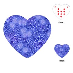 Retro Flower Pattern Design Batik Playing Cards (heart) 