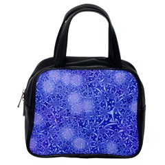 Retro Flower Pattern Design Batik Classic Handbags (one Side) by Simbadda