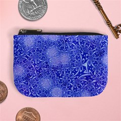 Retro Flower Pattern Design Batik Mini Coin Purses by Simbadda