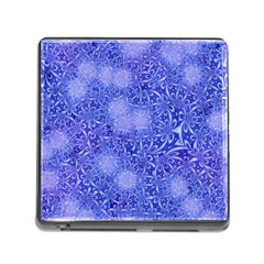 Retro Flower Pattern Design Batik Memory Card Reader (square)