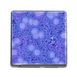 Retro Flower Pattern Design Batik Memory Card Reader (Square) Front