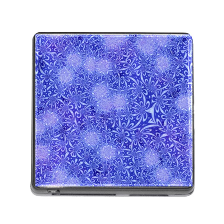 Retro Flower Pattern Design Batik Memory Card Reader (Square)