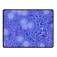 Retro Flower Pattern Design Batik Fleece Blanket (small)