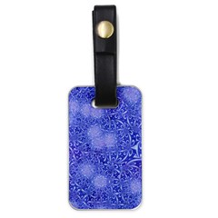 Retro Flower Pattern Design Batik Luggage Tags (one Side) 