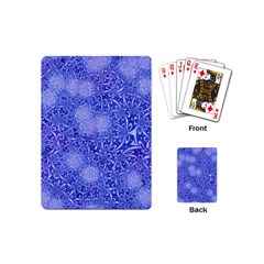 Retro Flower Pattern Design Batik Playing Cards (mini)  by Simbadda