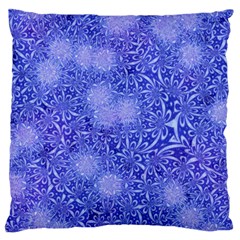 Retro Flower Pattern Design Batik Standard Flano Cushion Case (two Sides)