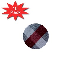 Textile Geometric Retro Pattern 1  Mini Buttons (10 Pack)  by Simbadda