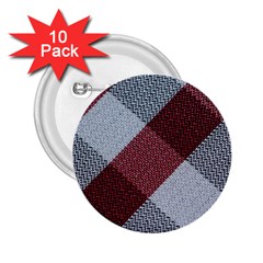 Textile Geometric Retro Pattern 2 25  Buttons (10 Pack) 