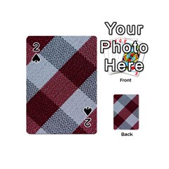 Textile Geometric Retro Pattern Playing Cards 54 (mini)  by Simbadda