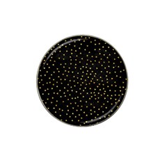 Grunge Retro Pattern Black Triangles Hat Clip Ball Marker (4 Pack)